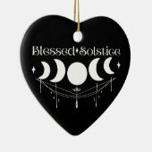 Blessed Solstice Keramisch Ornament (Rechts)