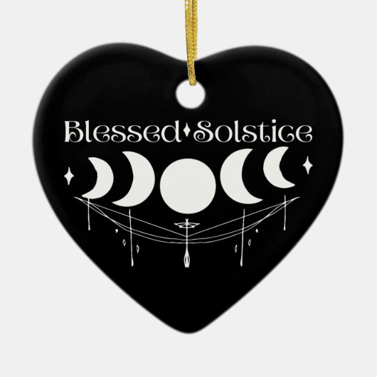 Blessed Solstice Keramisch Ornament (Voorkant)