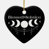 Blessed Solstice Keramisch Ornament (Achterkant)