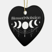 Blessed Solstice Keramisch Ornament (Links)
