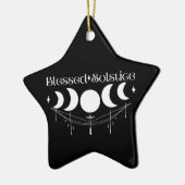 Blessed Solstice Keramisch Ornament (Links)