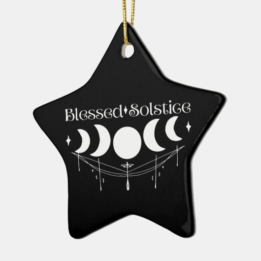 Blessed Solstice Keramisch Ornament (Links)