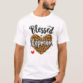 Blessed Stepmama Leopard Print Nana Moederdag Gr T-shirt (Voorkant)