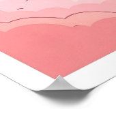 Blessed Sunset Pink Clouds Poster (Hoek)