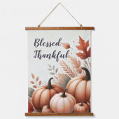 Blessed Thankful Fall Tapestry - Customizable Hangend Wandkleed (Voorkant)