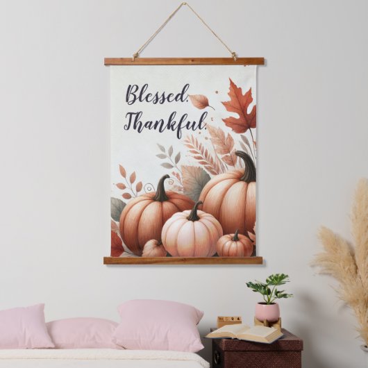 Blessed Thankful Fall Tapestry - Customizable Hangend Wandkleed (Slaapkamer)