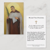 Blessed Titus Brandsma Carmelite Priest Heilige Ka Visitekaartje (Voorkant / Achterkant)