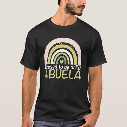 Blessed To Be Called Abuela Boho Rainbow Mother s T-shirt (Voorkant)