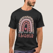 Blessed To Be Called Abuela Rainbow Leopard Mother T-shirt (Voorkant)