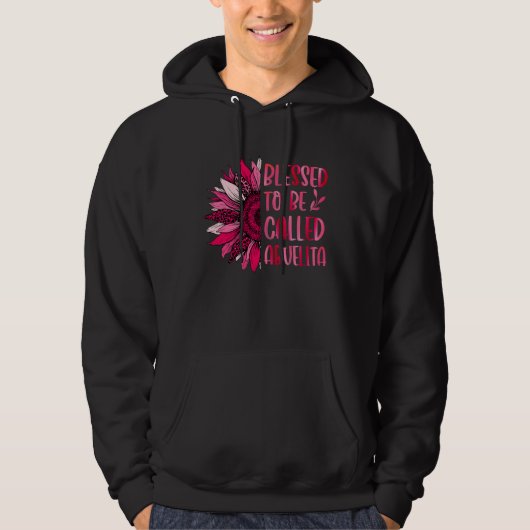 Blessed To Be Called Abuelita Cute Floral Women Mo Hoodie (Voorkant)