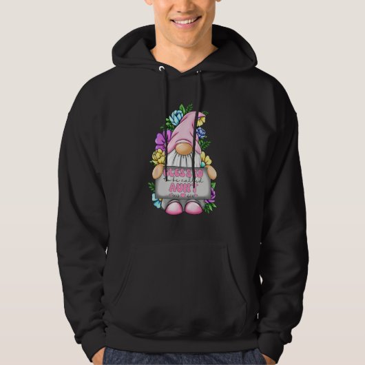 Blessed To Be Called Aunt Gnome Cute Girl Mothers  Hoodie (Voorkant)