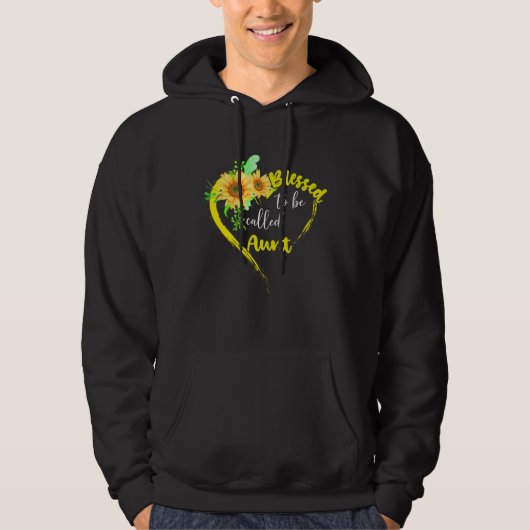 Blessed To Be Called Aunt Sunflower Mother s Day Hoodie (Voorkant)