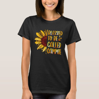 Blessed To Be Called Gammie Cute Sunflower Mothers T-shirt