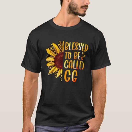 Blessed To Be Called GG Cute Sunflower Women Mothe T-shirt (Voorkant)