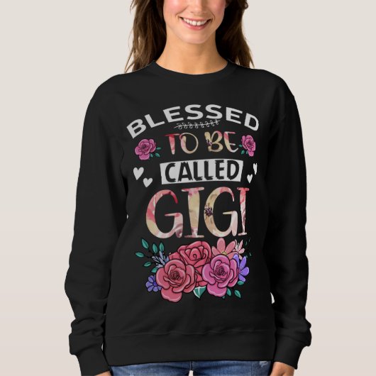 Blessed To Be Called Gigi Floral Tees Mothers Day  (Voorkant)