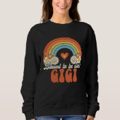 Blessed To Be Called Gigi Groovy Rainbow Mother s  Trui (Voorkant)