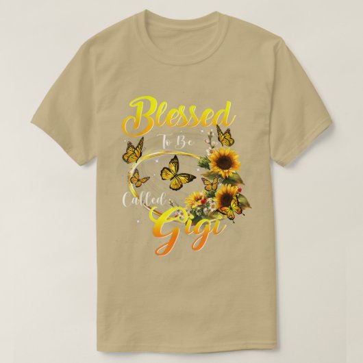 Blessed to be called Gigi  Sunflower Lovers Mom Gr T-shirt (Design voorkant)