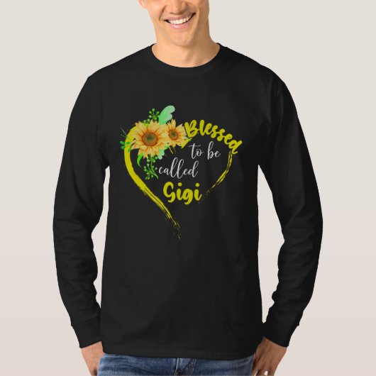 Blessed To Be Called Gigi  Sunflower Mother s Day T-shirt (Voorkant)