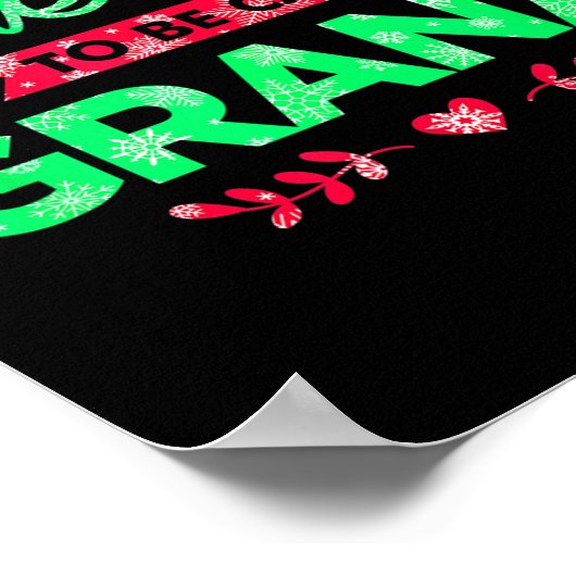 Blessed To Be Called Grana Funny Grandma Christmas Poster (Hoek)