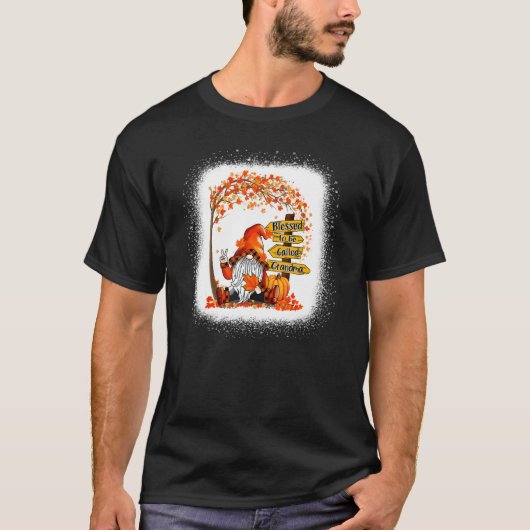 Blessed To Be Called Grandma Gnome Fall Autumn Tha T-shirt (Voorkant)