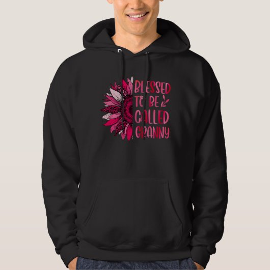 Blessed To Be Called Granny Cute Floral Women Moth Hoodie (Voorkant)