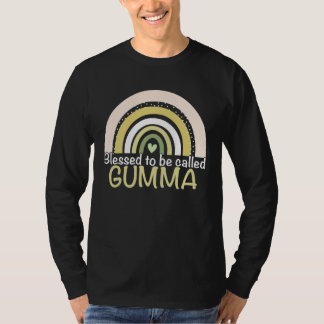 Blessed To Be Called Gumma Boho Rainbow Mother s D T-shirt