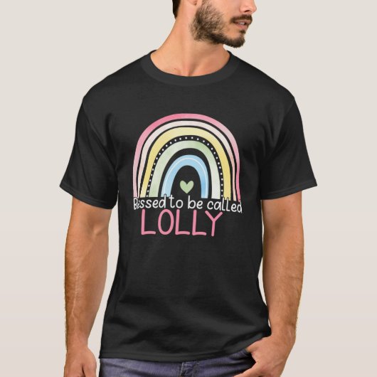 Blessed To Be Called Lolly Rainbow Mother s Day Be T-shirt (Voorkant)