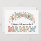 Blessed to be called Mamaw Kaart (Voorkant)
