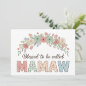 Blessed to be called Mamaw Kaart (Staand voorkant)