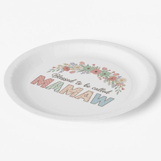 Blessed to be called Mamaw Papieren Bordje (Gekanteld)