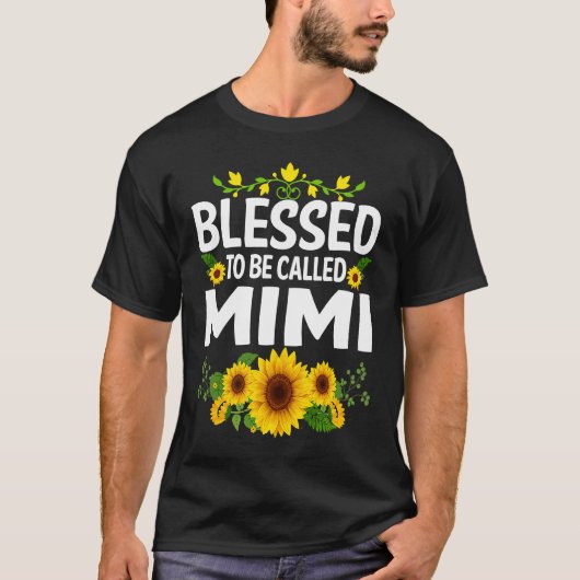 Blessed To Be Called Mimi  Thanksgiving T-shirt (Voorkant)