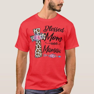 Blessed To Be Called Mom and Mamaw Funny Grandma M T-shirt