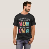Blessed To Be Called Mom and Oma  Grandma Mothers  T-shirt (Voorkant volledig)