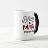Blessed To Be Called Mom beroemd gemaakt door Flor Magische Mok (Voorkant rechts)