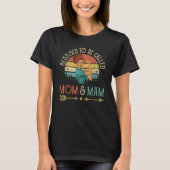 Blessed To Be Called Mom & Mam Women Rosie Retro M T-shirt (Voorkant)