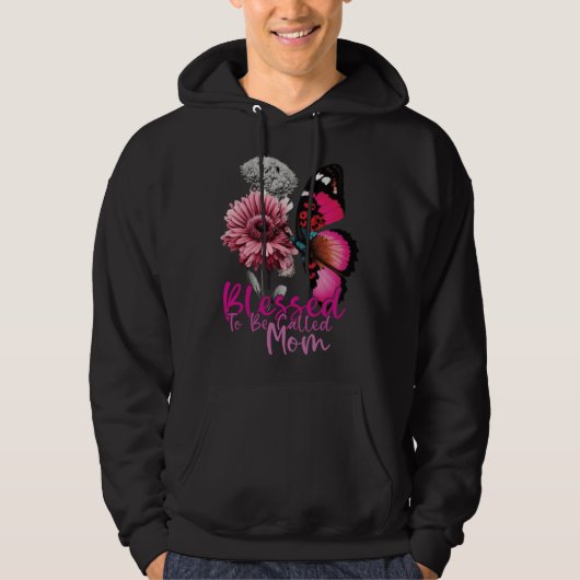 Blessed To Be Called Mom Mother s Day 2023 Butterf Hoodie (Voorkant)