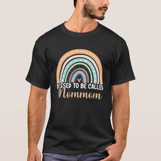 Blessed To Be Called Mommom Rainbow Mothers Day Mo T-shirt (Voorkant)