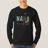 Blessed to be called NANA Floral Fun Grandmother M T-shirt (Voorkant)