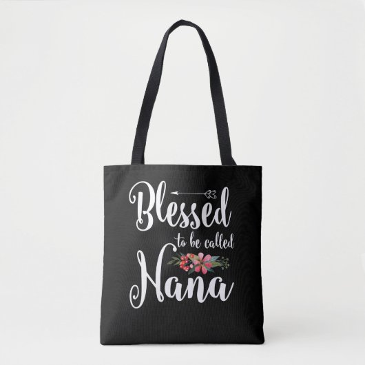 Blessed To Be Called Nana Grandma Mothers Day Tote Bag (Voorkant)