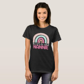Blessed To Be Called Nannie Rainbow Mothers Day Mo T-shirt (Voorkant volledig)