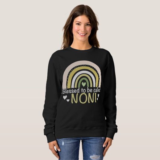 Blessed To Be Called Noni Boho Rainbow Mother s Da Trui (Voorkant volledig)