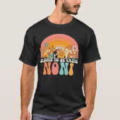Blessed To Be Called Noni Rainbow Groovy Hippie Mo T-shirt (Voorkant)
