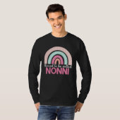 Blessed To Be Called Nonni Rainbow Mothers Day Mom T-shirt (Voorkant volledig)