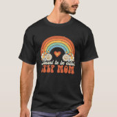 Blessed To Be Called Step Mom Groovy Rainbow Mothe T-shirt (Voorkant)