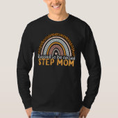 Blessed To Be Called Step Mom Leopard Rainbow Step T-shirt (Voorkant)
