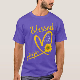 Blessed To Be Called Yoyo Heart Sunflower Mothers T-shirt