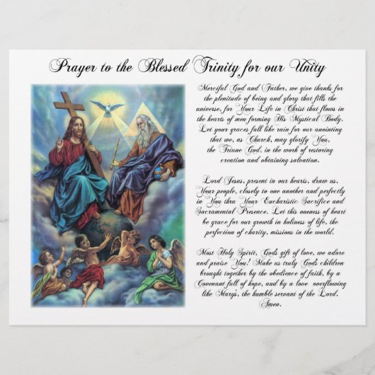 Blessed Trinity Prayer voor Unity Flyer (Voorkant)