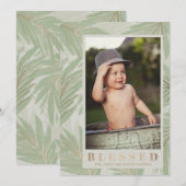Blessed Tropical Kerstfoto Feestdagenkaart (Voorkant / Achterkant)