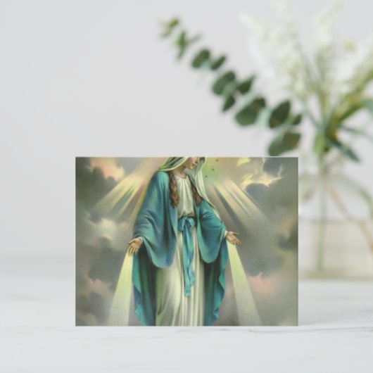 Blessed Virgin Mary Briefkaart (Staand voorkant)