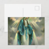 Blessed Virgin Mary Briefkaart (Voorkant / Achterkant)